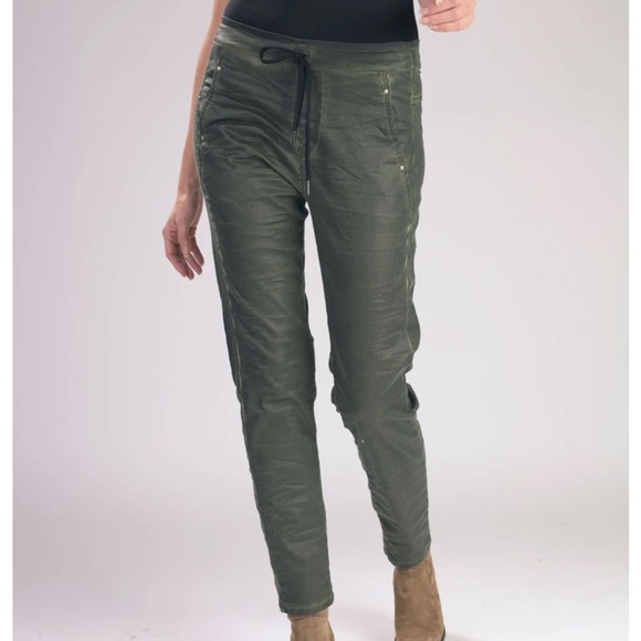 Pinstripe Iconic Stretch Jeans, Teal